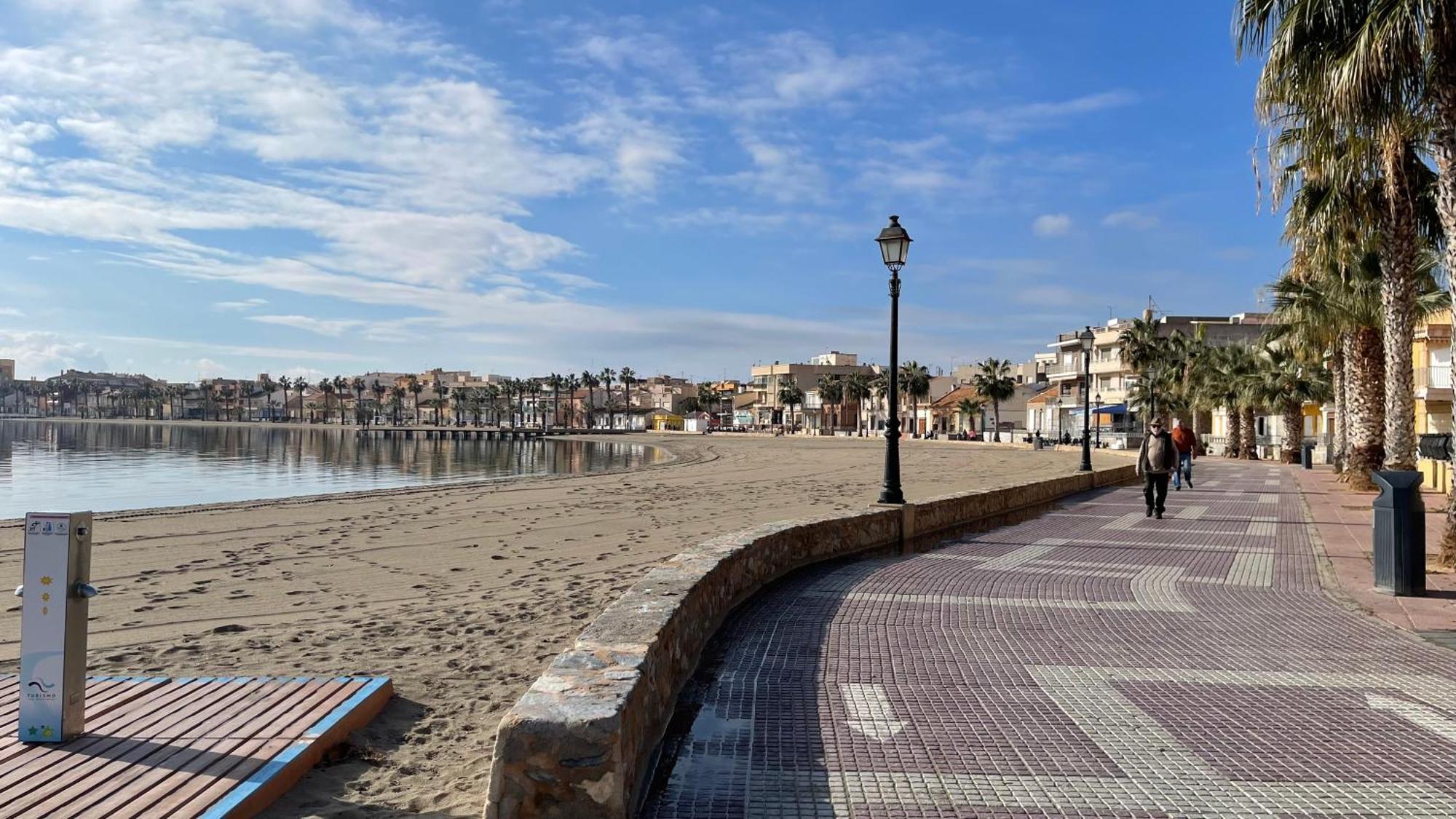 Charming Beachfront Apartment Murcia Luaran gambar