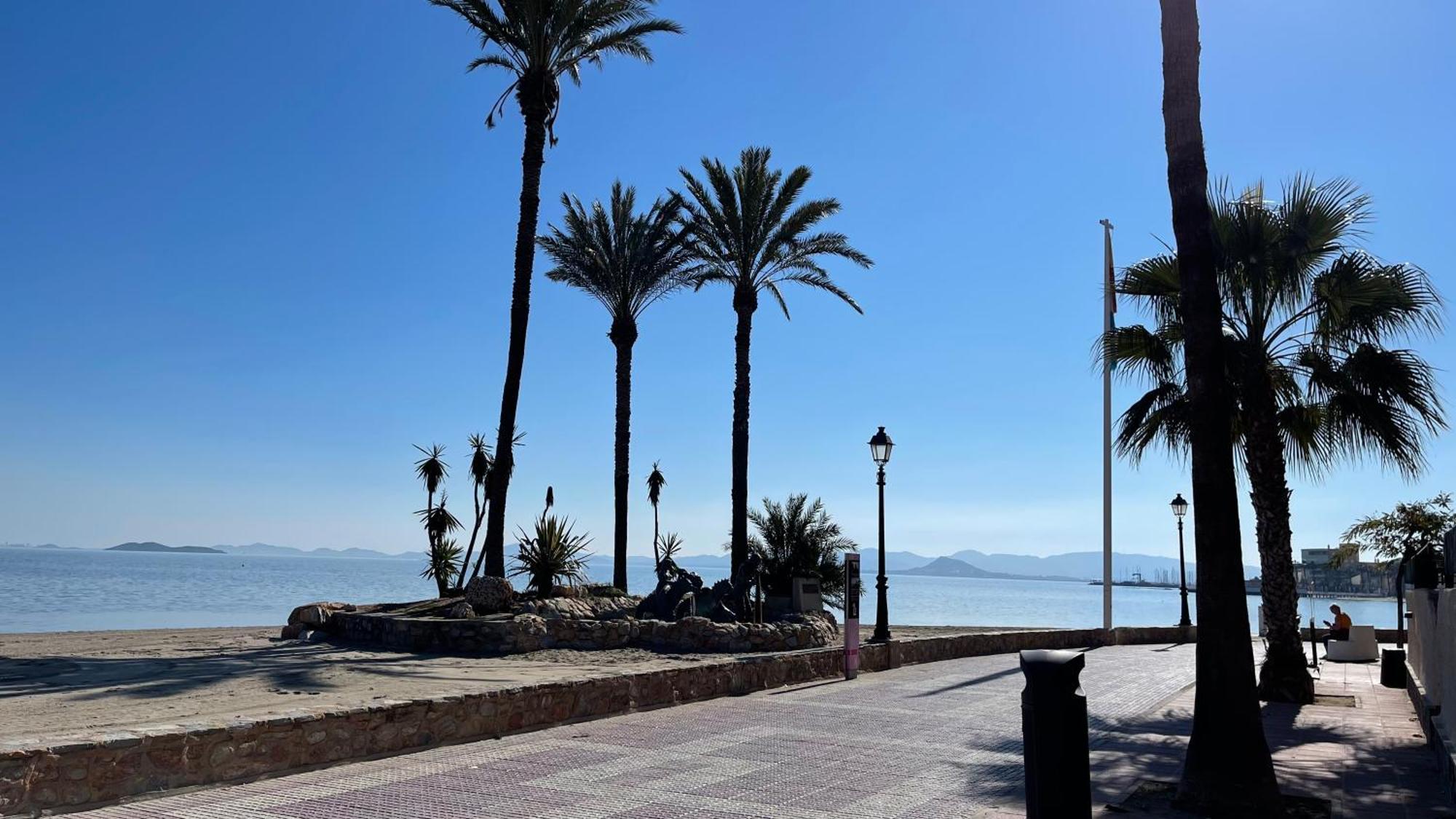 Charming Beachfront Apartment Murcia Luaran gambar